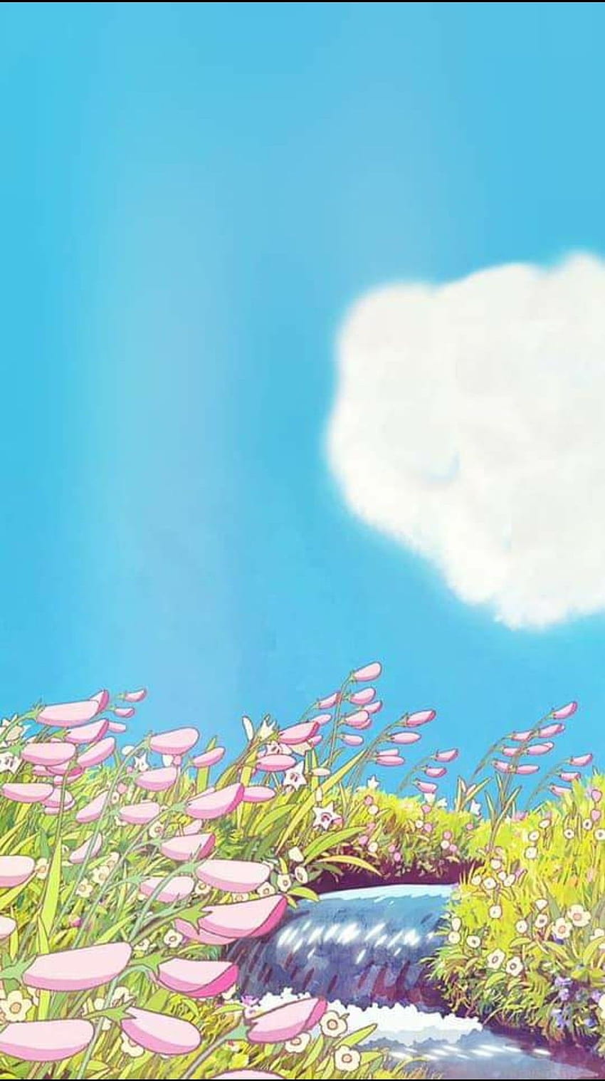 CrysBlueDay9 w Studio Ghibli. Grafika Ghibli, dekoracje anime, krajy, estetyka Ghibli Tapeta na telefon HD