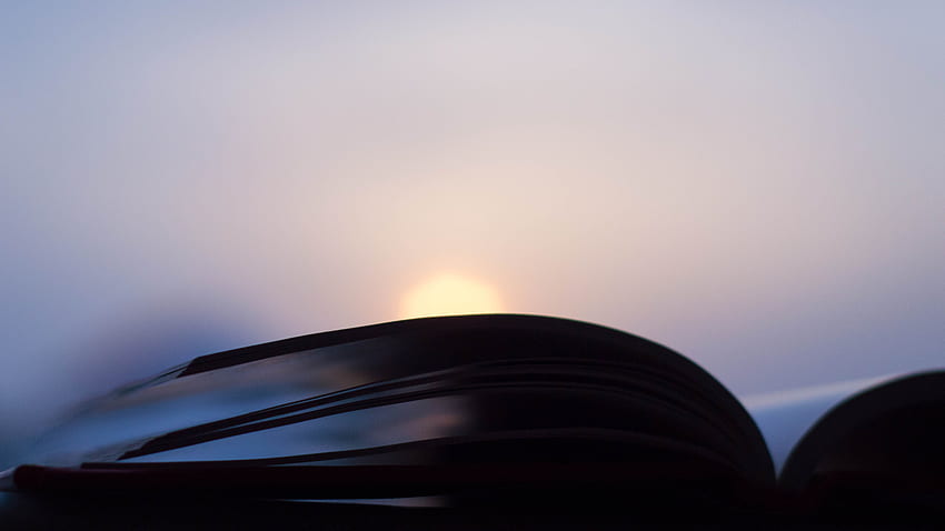 Open Book Sunset graphy Minimalism, graphy HD wallpaper