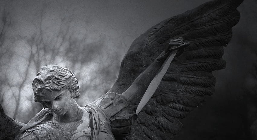 Archanioł Michał, posąg anioła Tapeta HD
