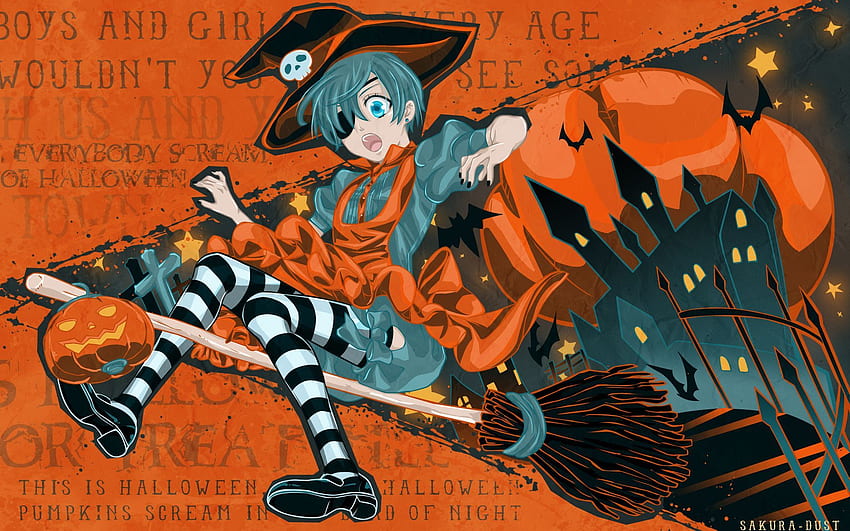 Anime Halloween . Kuroshitsuji. Black butler HD wallpaper