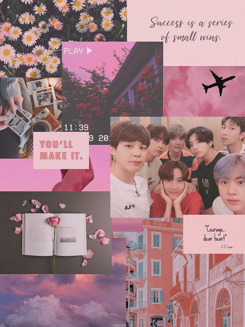 Estetika BTS Selca Selfie IPad Pink . Pink, Bts, Jungkook iPad wallpaper ponsel HD