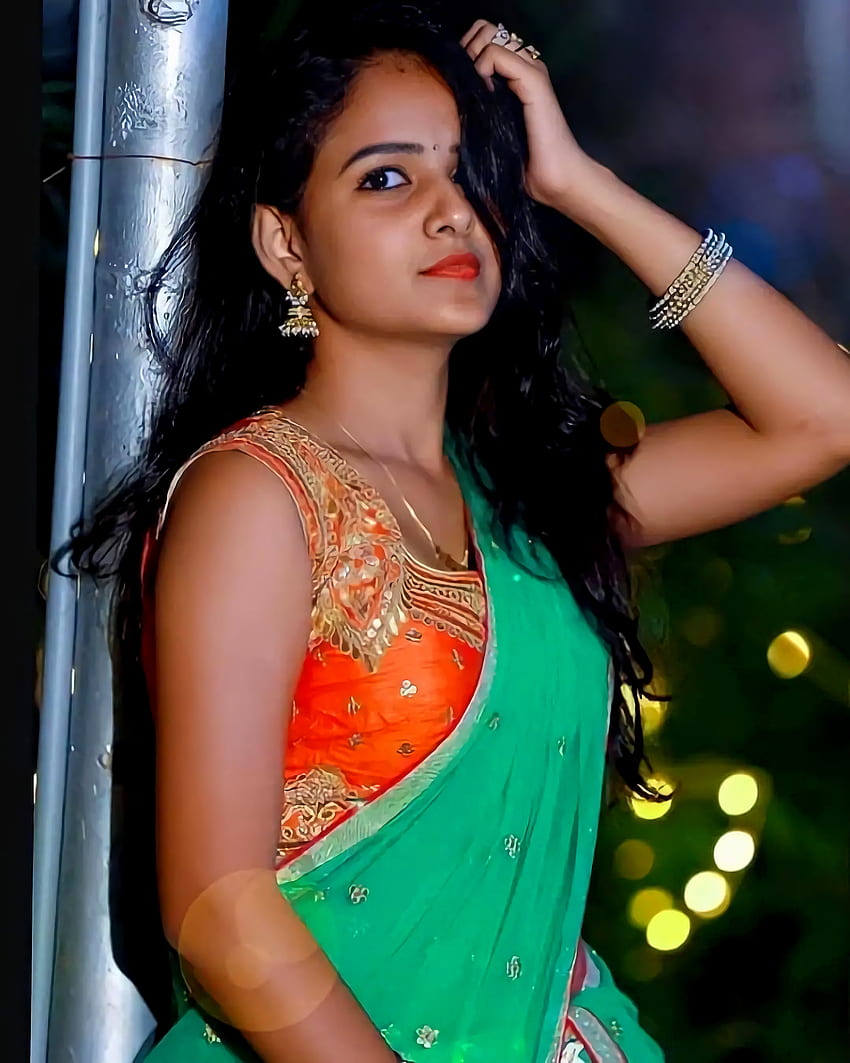 Vaishnavi Chaitanya, Telugu actress, saree beauty HD phone wallpaper