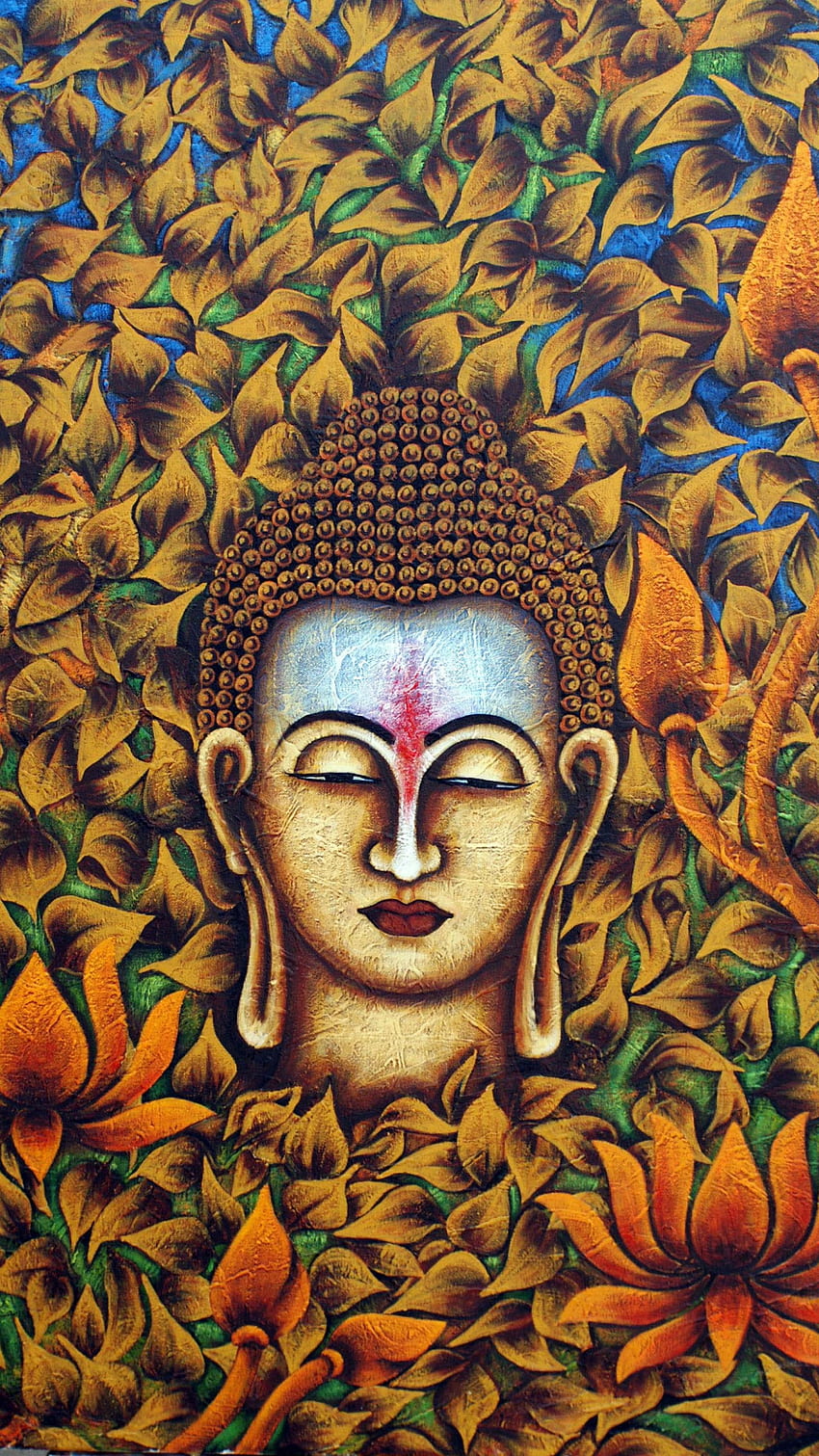 Lord Buddha, Painting HD phone wallpaper