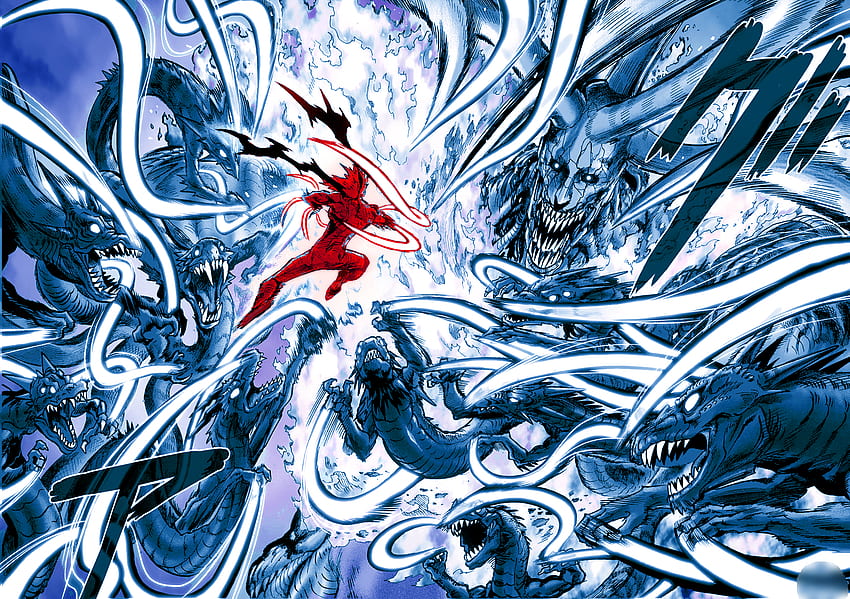 my favorite panel of Cosmic Garou (colored by me) : r/OnePunchMan