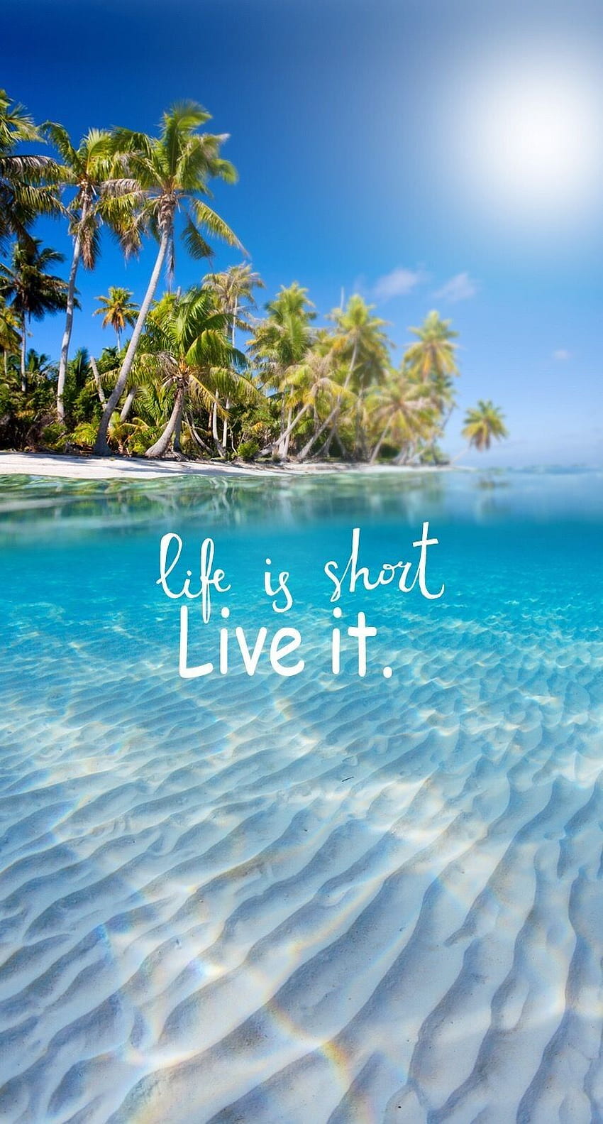 Gallery Of The Amazing Summer Background And - Life Is Short Live - & Background HD phone wallpaper