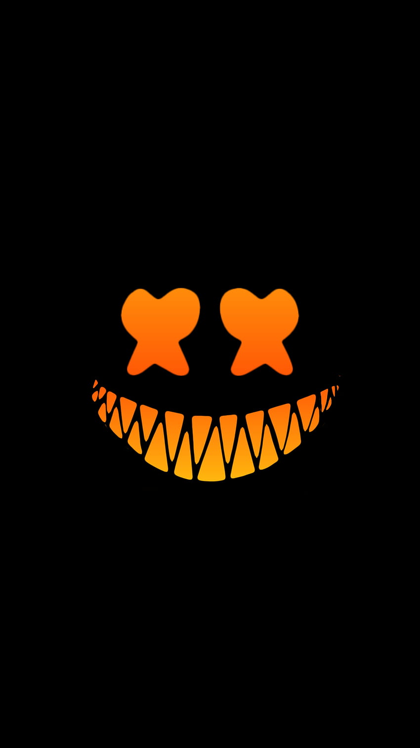 SMILING DEVIL, head, orange HD phone wallpaper | Pxfuel