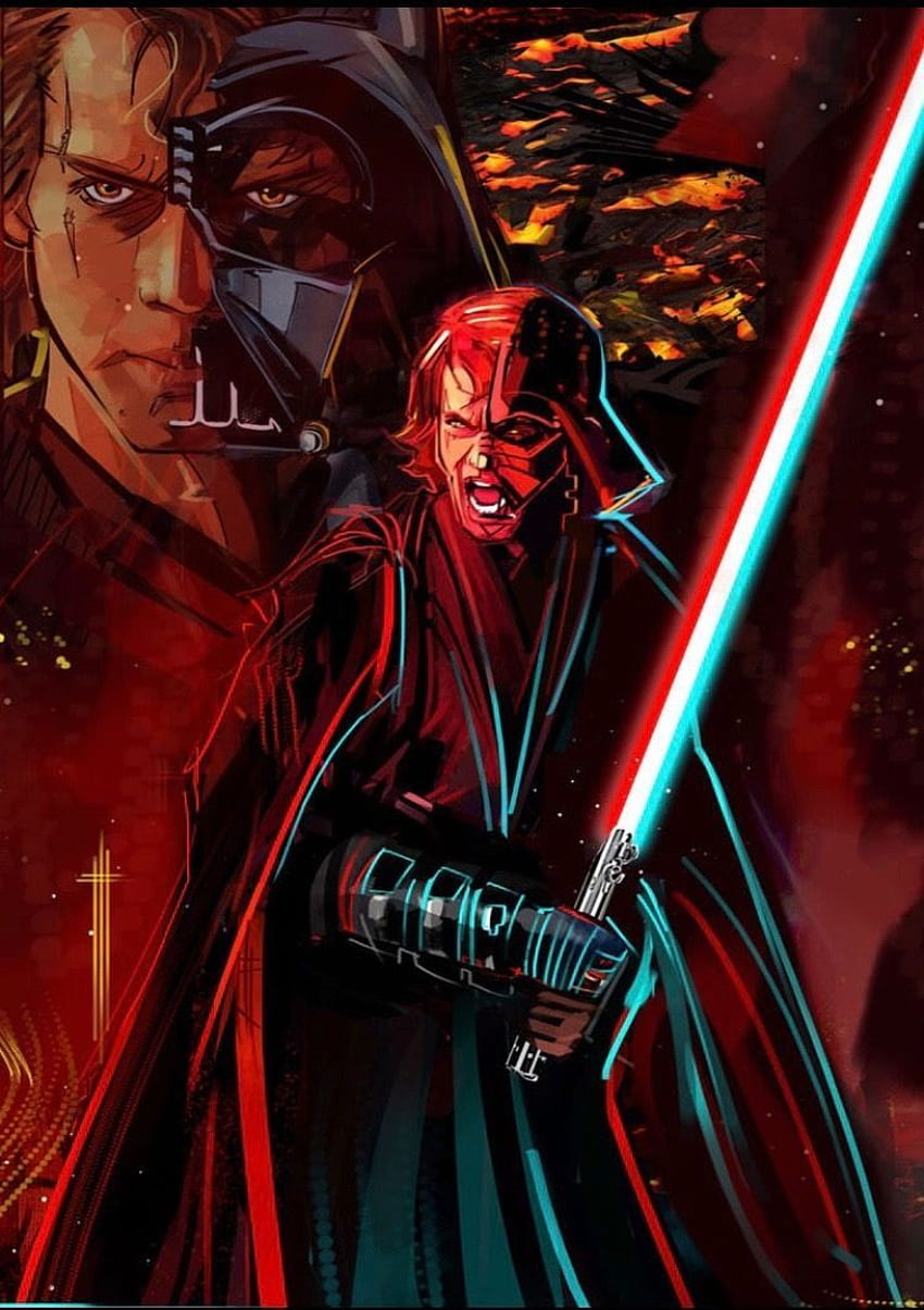 Darth Vader. Arte de guerra de las galaxias, Anakin Darth Vader fondo de pantalla del teléfono