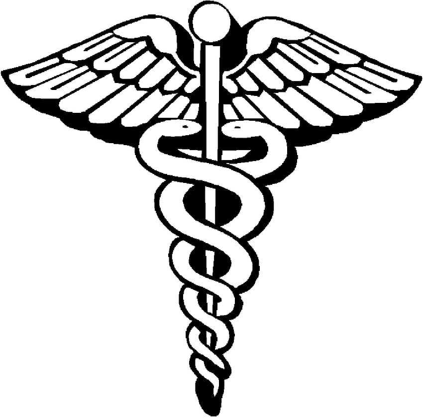 Logo lekarza, obiekty clipart, obiekty clipart, symbol lekarza Tapeta HD