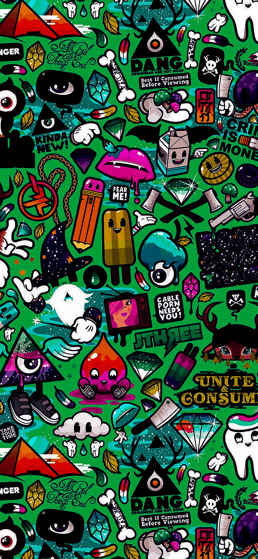 Graffiti Supreme, Street Art, Graffiti, Cartoon, Art, Background - , Supreme Graffiti HD phone wallpaper