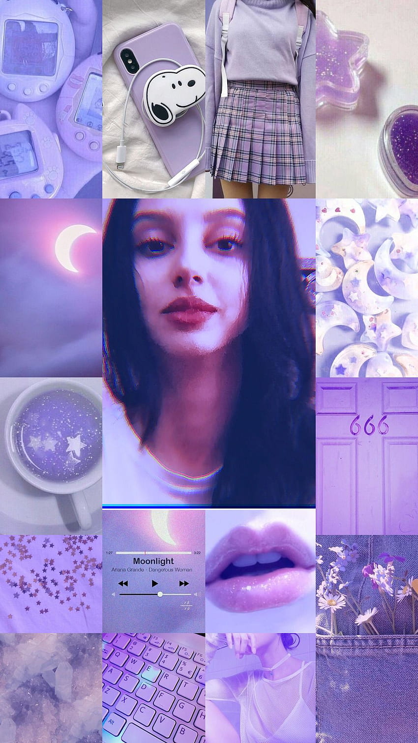 Light Blue Aesthetics Collage, Cute Tumblr Collage HD phone wallpaper