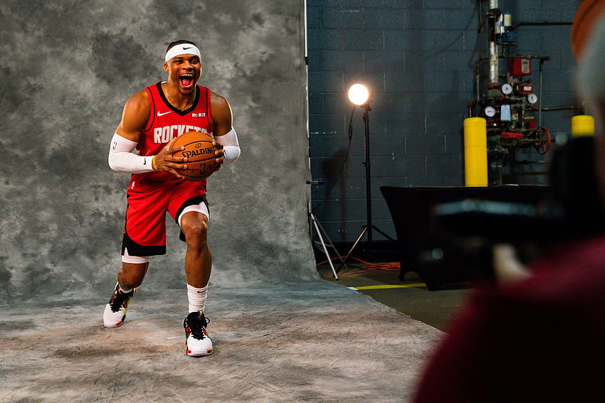 : Westbrook Diperkenalkan, Russell Westbrook Houston Rockets Wallpaper HD