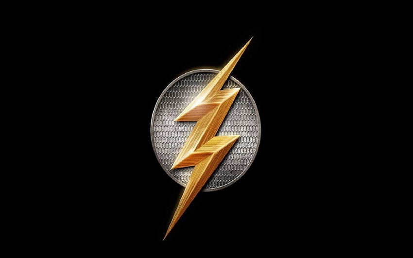 Flash logo and Background, Black Flash HD wallpaper