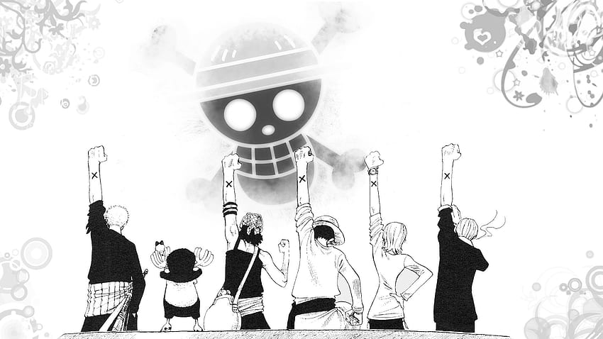 One Piece Black And White Wallpapers  Wallpaper Cave