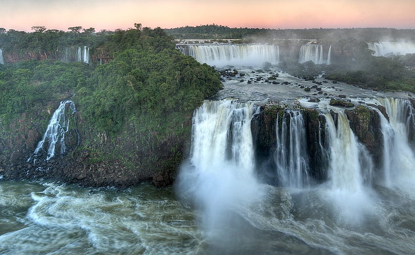 Wasserfall Magnifique, majestätisch, Fluss, Wasserfall, Natur HD-Hintergrundbild