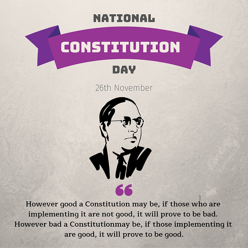Dia Nacional da Constituição. Citações da Constituição, Dia da Constituição, Dia da Constituição da Índia Papel de parede de celular HD
