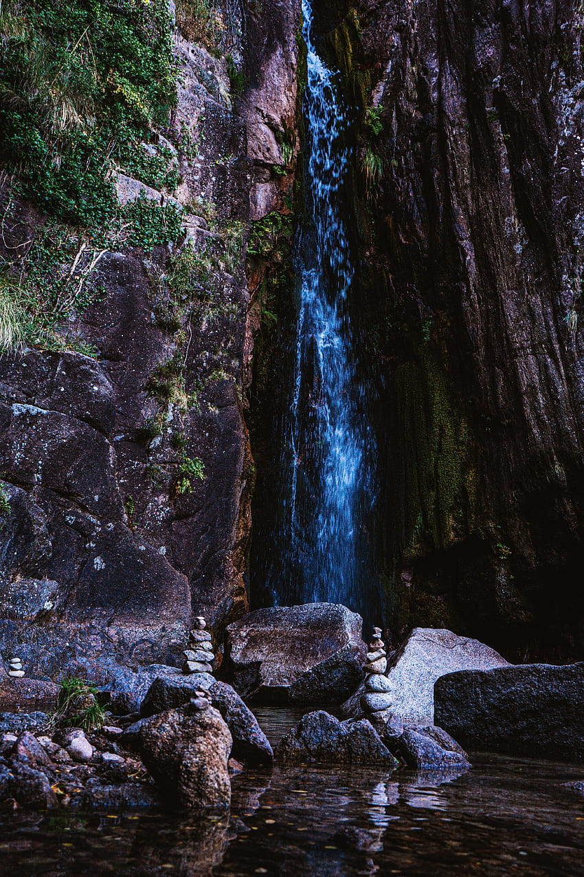 Nature, Water, Rocks, Balance, Waterfall HD phone wallpaper