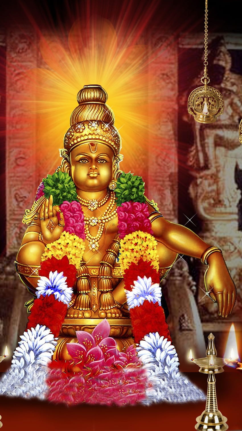 Ayyappan, Bóg Ayyappa Swamy, bóg, ayyappa Swamy Tapeta na telefon HD