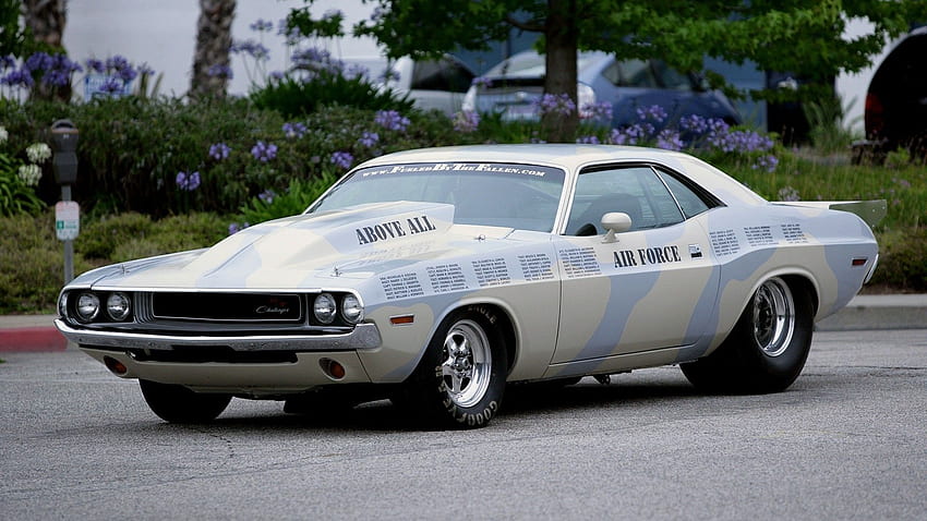 Dodge challenger muscle hot rod vehicles cars wheels drag retro old, Old Mopar Muscle Cars HD wallpaper