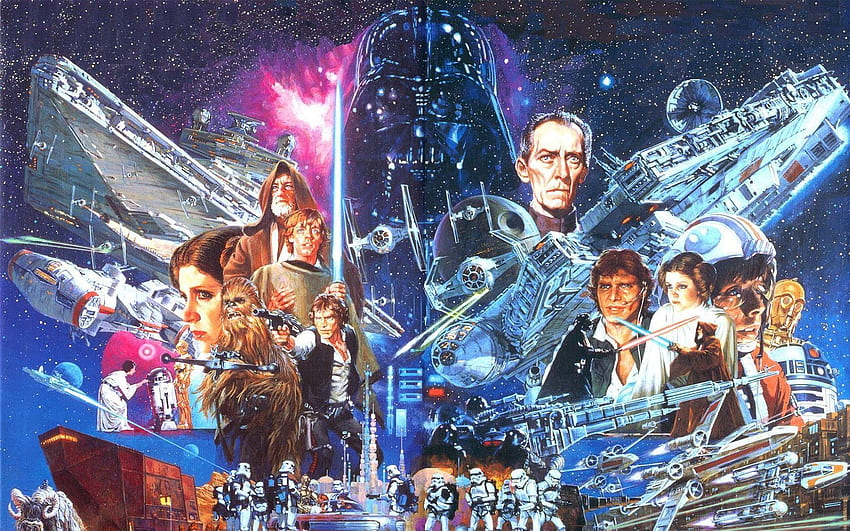 Classic Movie Star Wars Mega - Star Wars Original Trilogy Art - -, โปสเตอร์หนังคลาสสิค วอลล์เปเปอร์ HD