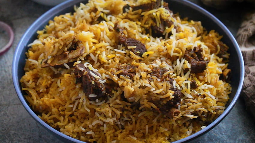 Mutton Biryani Recipe, indian style mutton biryani - Yummy Indian Kitchen HD wallpaper