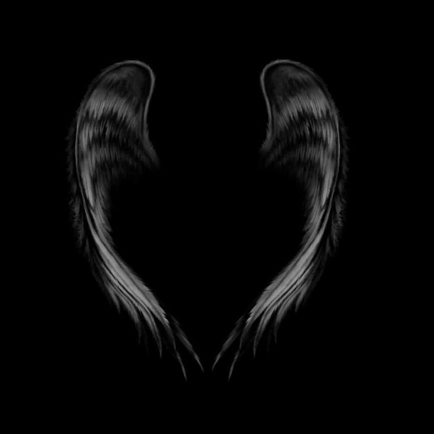 Ангелски крила 2 Вентилатор. Пълен . Черни ангелски крила, Крила, Тъмни ангелски крила, Готини ангелски крила HD тапет за телефон