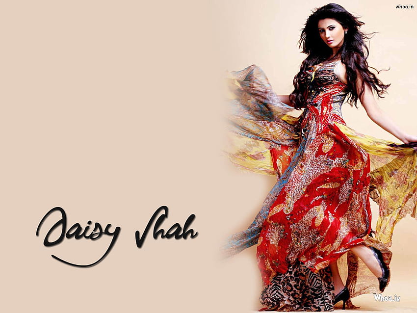 Daisy Shah W Kolorowej Sukni Tapeta HD