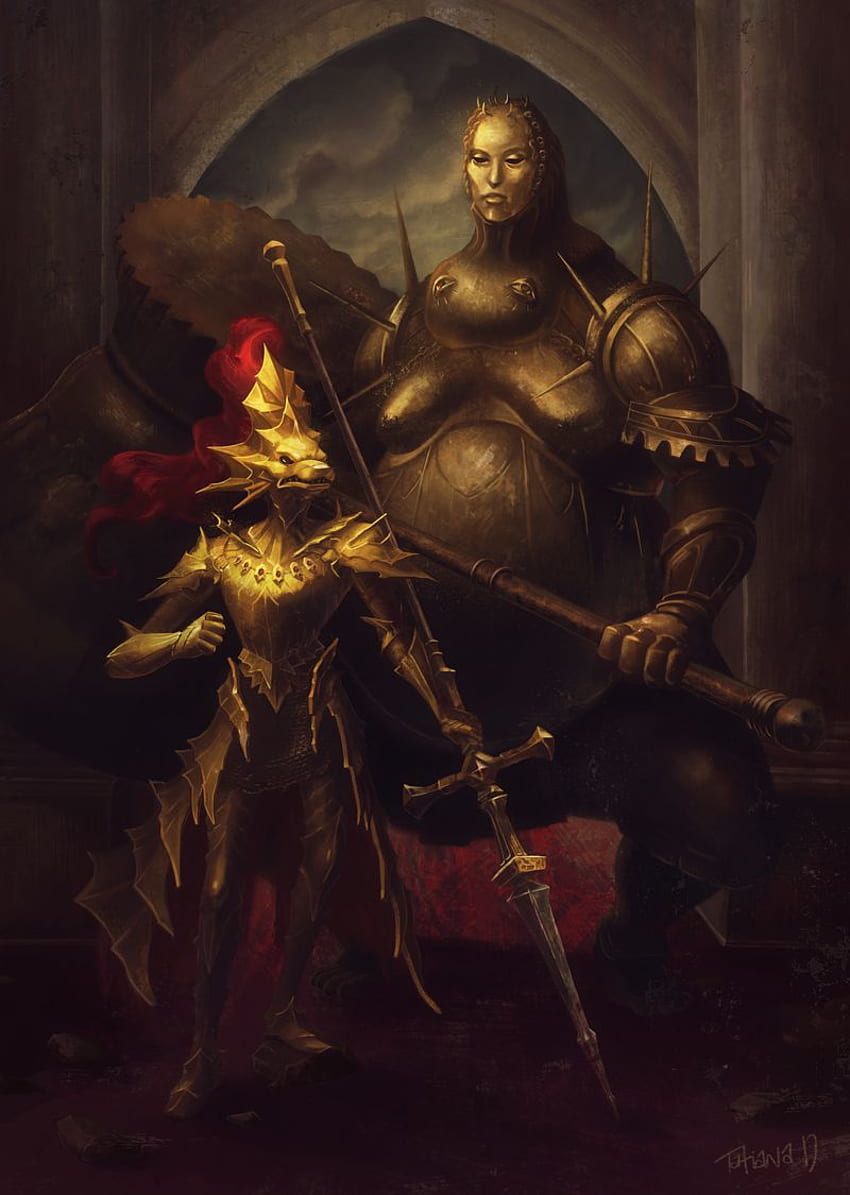 Dragon Slayer Ornstein and Executioner Smough. Dark souls art, Dark souls painting, Dark souls HD phone wallpaper