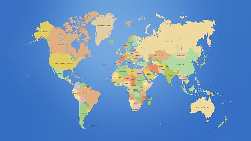 Cool World Map - . World map printable, World map , World map HD wallpaper