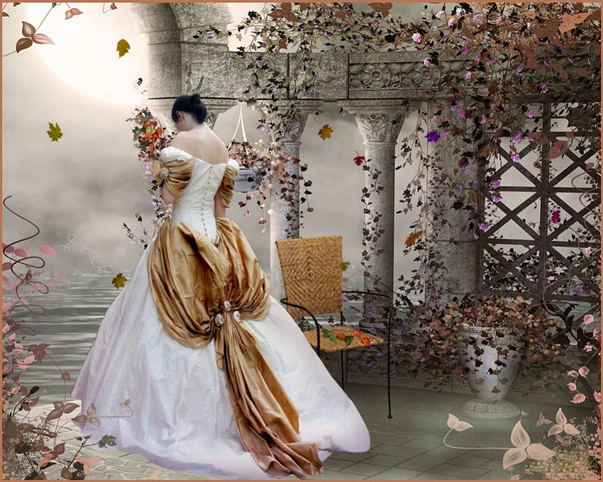 Fantasy Bride, marry, girl, fantasy, bride HD wallpaper