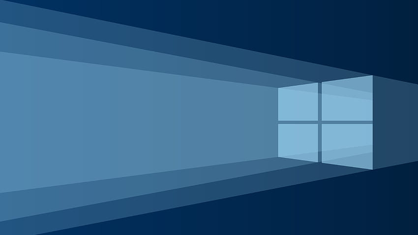 Windows 10 Minimalismo azul Ultra, Windows minimalista fondo de pantalla