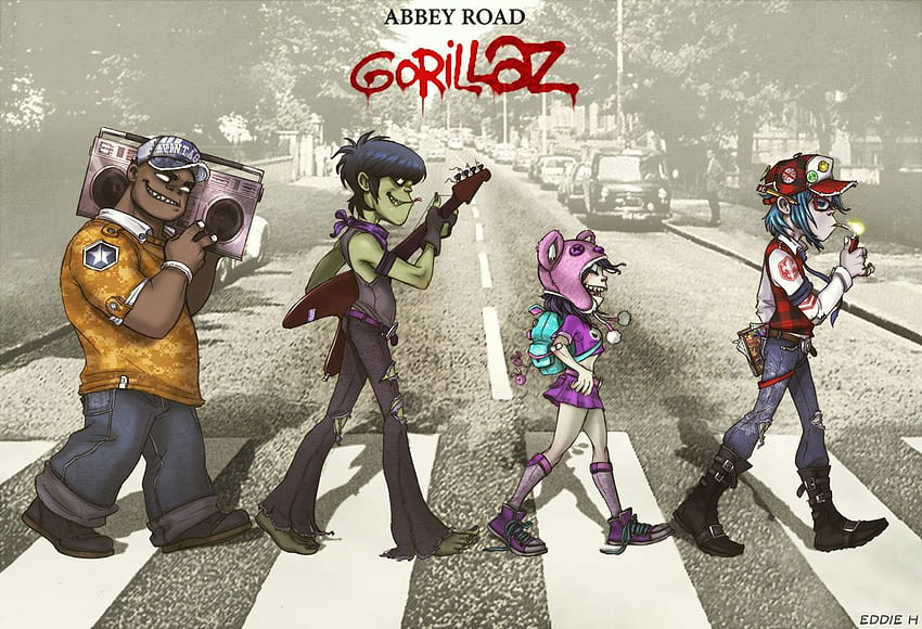 Gorillaz - Gorillaz Abbey Road HD wallpaper