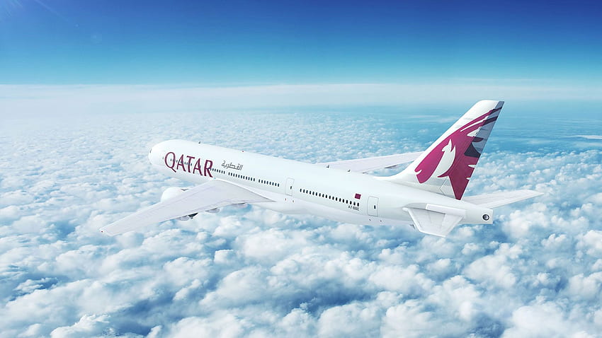 Qatar Airways bietet Transitvisa für Zwischenstopps in Doha an HD-Hintergrundbild