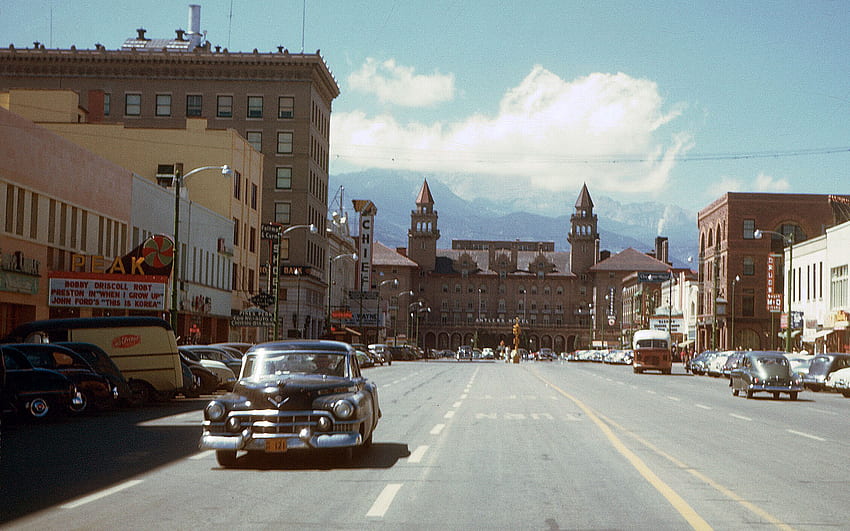 colorado springs downtown 1950 General 738903 [] for your , Mobile & Tablet. Explore Colorado Springs . Colorado , Stores in Denver Colorado, Denver Colorado, 50s HD wallpaper