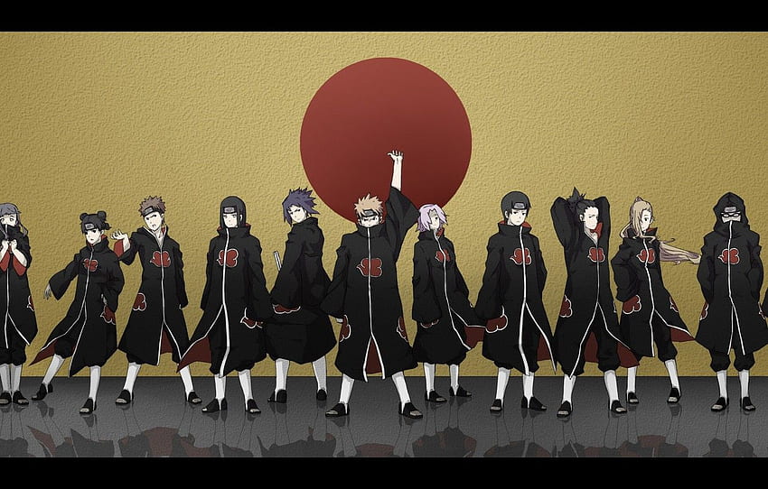 Naruto, anime, ninja, evil, Akatsuki, shinobi, japanese, Naruto Shippuden, doujutsu, hitaiate, kunoichi, seifuku, kekkei genkai for , section сёнэн HD wallpaper