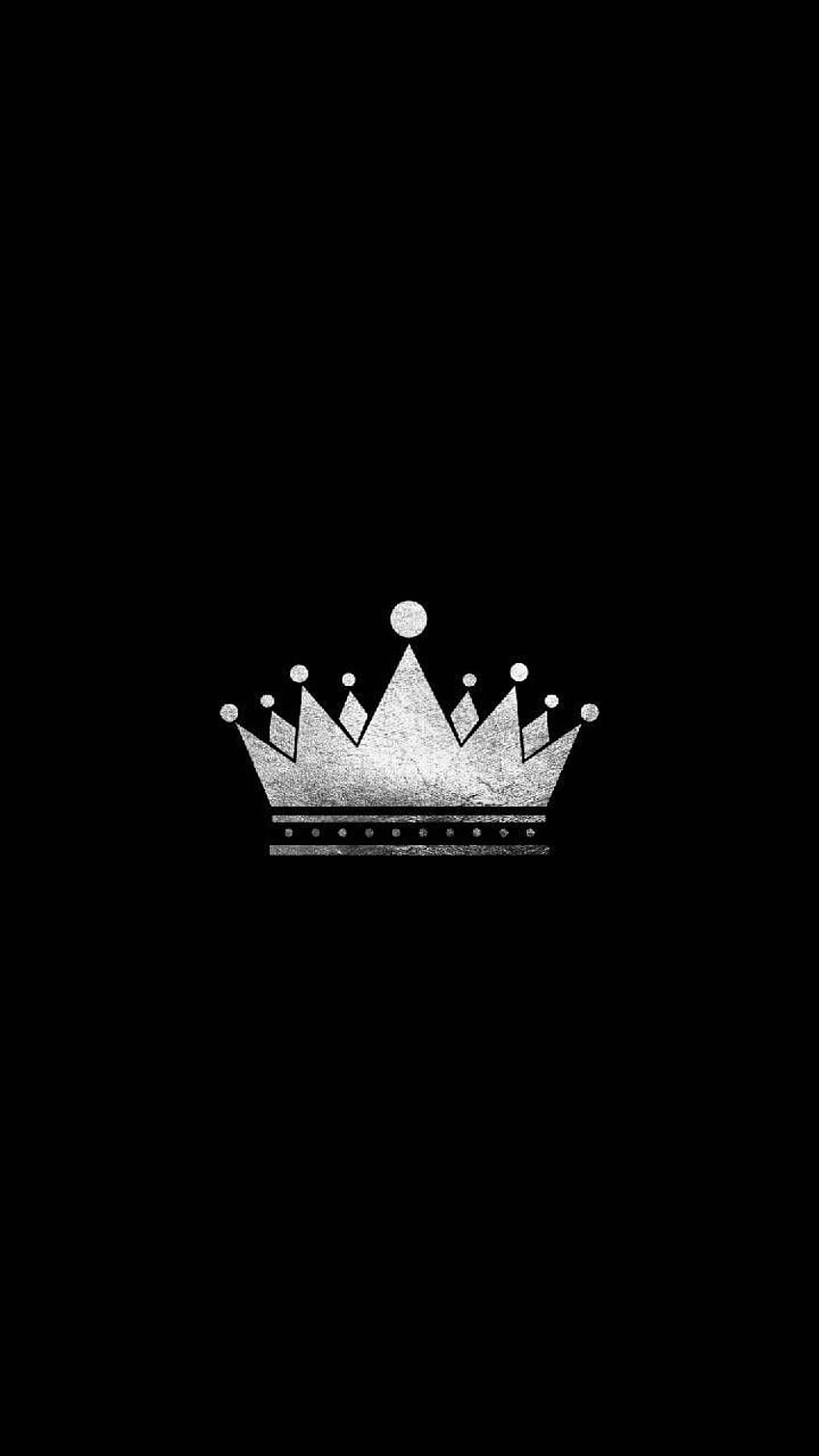 Черен крал, черна кралска корона HD тапет за телефон