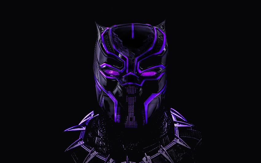 black panther, superhero, dark, glowing, Superheros Ultra HD wallpaper