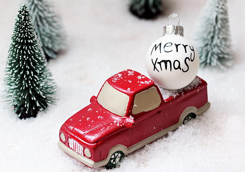 Feiertage, Tannenbäume, Weihnachten, Spielzeug, Ball, Schreibmaschine HD-Hintergrundbild