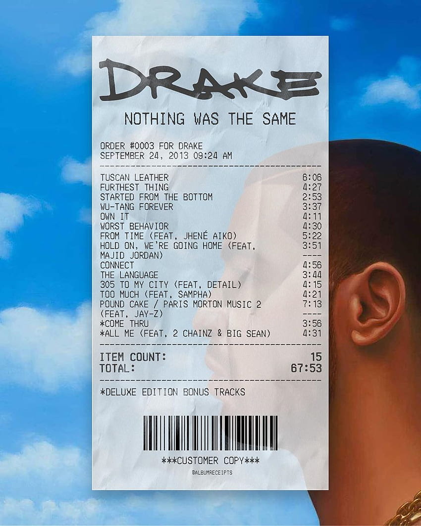 音楽ポスターのアイデア. 音楽ポスターのアイデア, アルバム カバー, 音楽アルバム カバー, Drake Nothing Was the Same HD電話の壁紙