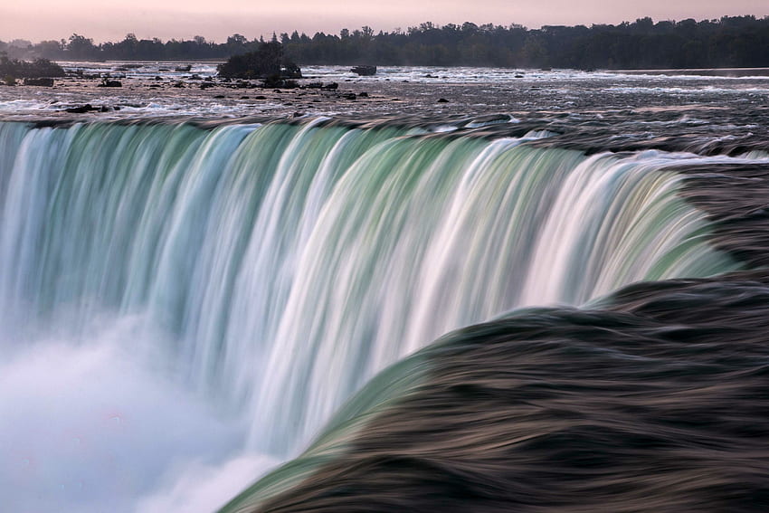 Niagara Falls, Ontario, Kanada, rzeka, wodospad, natura, Kanada Tapeta HD