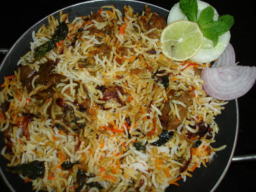 Seetha's Kitchen: Hyderabadi Mutton Dum Biryani, Mutton Biryani HD wallpaper