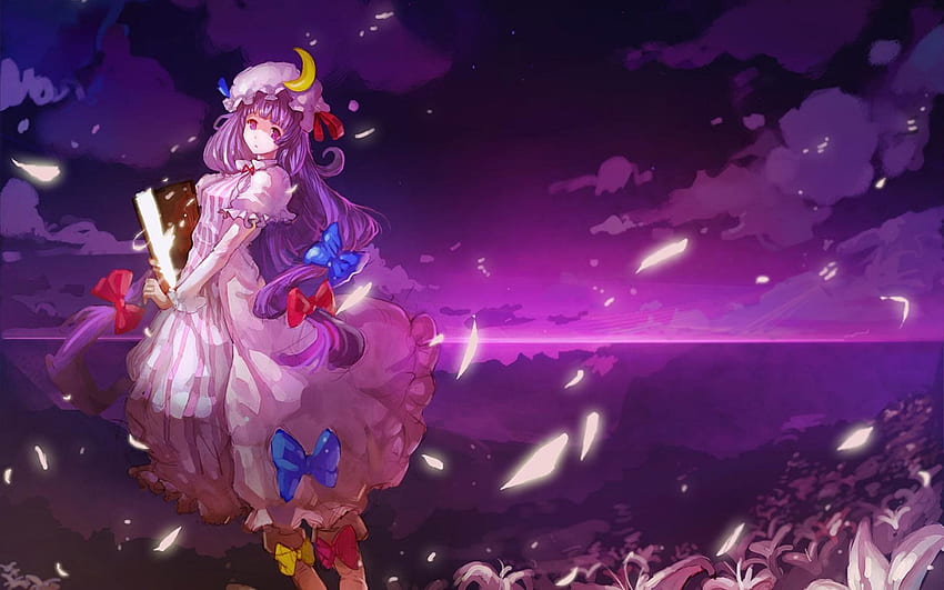 Anime Girl Purple Cool Moon Sailor Cartoon. Scansioni di decadenza Sfondo HD