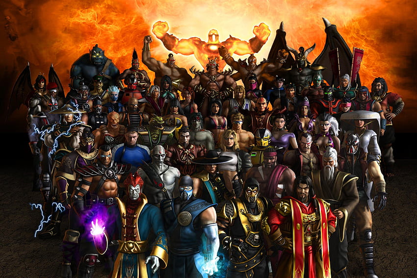 Mortal Kombat: Armageddon, Mortal Kombat-Charaktere HD-Hintergrundbild