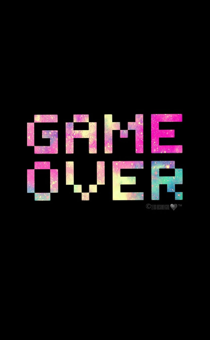 Game Over Galaxy iPhone Android Artwork, das ich erstellt habe. Sperrschirm, schirm, Game Over Android HD-Handy-Hintergrundbild