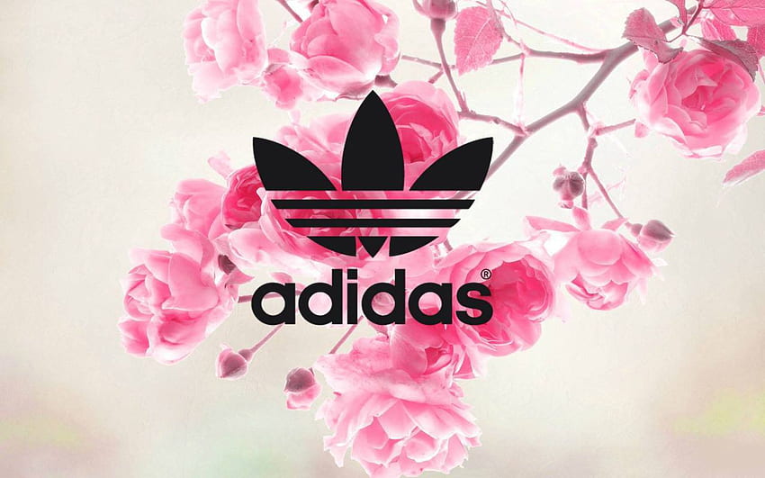 Pink Adidas - Flower Adidas Background, Pink Adidas Logo HD wallpaper