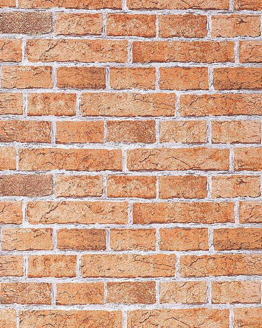 Brick Design, Orange Brick HD phone wallpaper