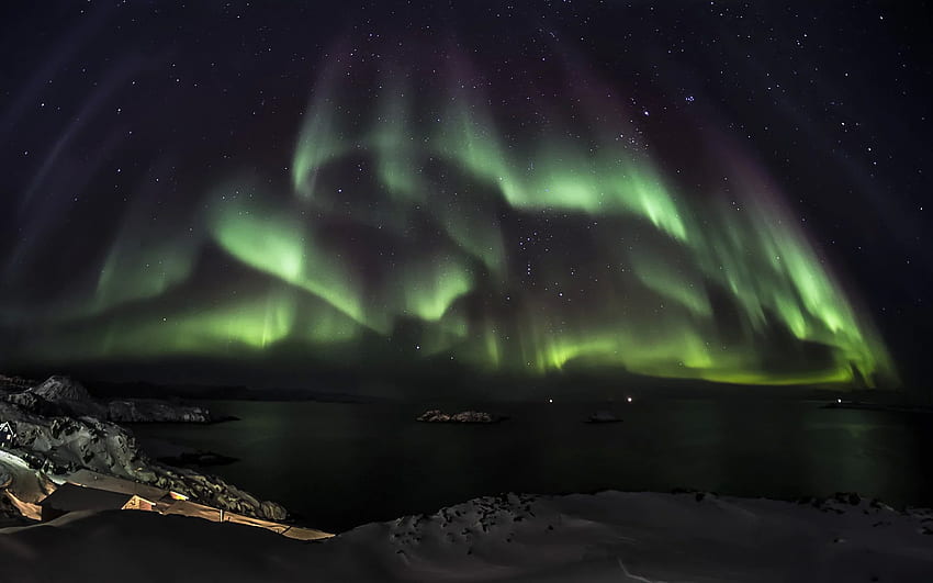 Aurora Borealis Northern Lights Night Green Stars sky e [] for your , Mobile & Tablet. Explore Aurora Borealis . Aurora Borealis , Aurora HD wallpaper