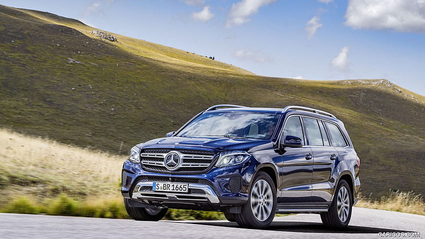 Mercedes Benz GLS 350d 4MATIC (Color: Cavansite Blue) Front, Mercedes-Benz GLS HD wallpaper