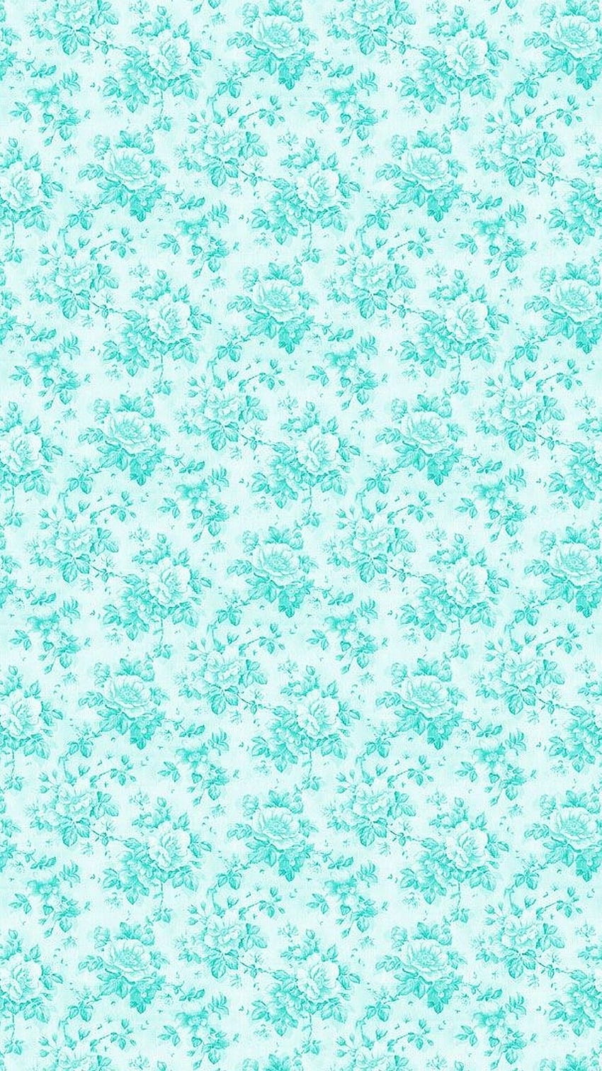 Mint Green iPhone - 背景の花 Mint Green, Mint Blue HD電話の壁紙