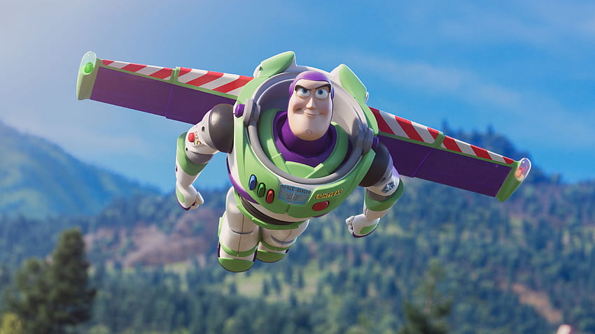Buzz Lightyear flying Toy Story 4 Ultra HD wallpaper