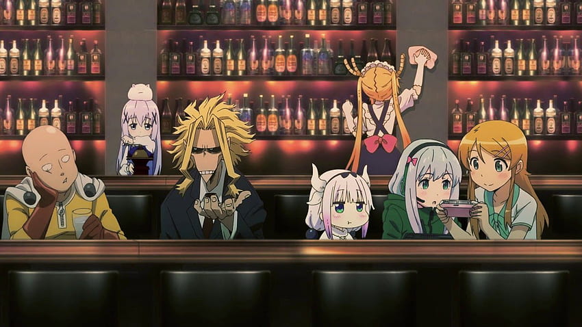 Anime Characters at the Café, Anime Coffee Shop HD wallpaper